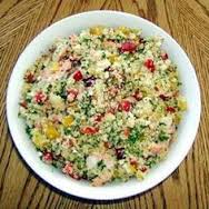 Couscous salade met gerookte kip